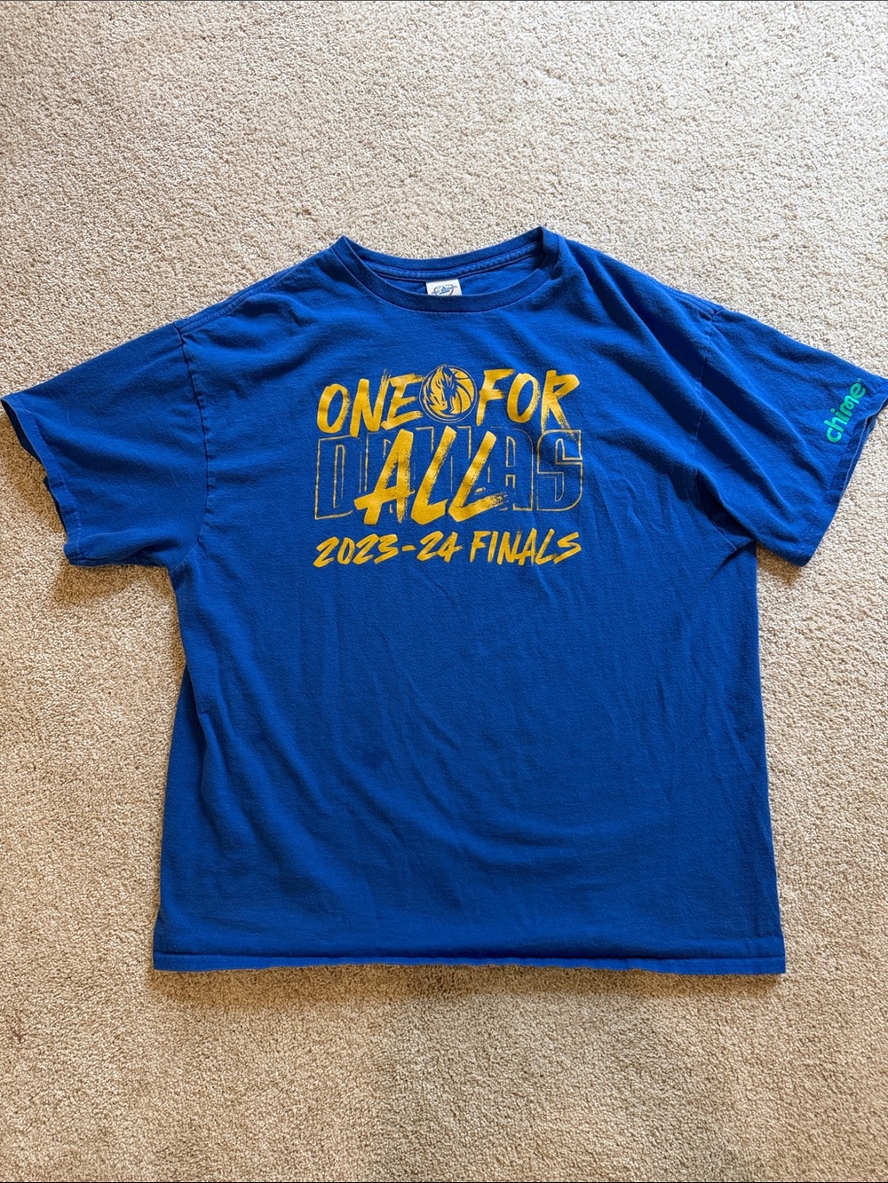 Dallas Mavericks 2023-24 NBA Finals Blue T‑Shirt